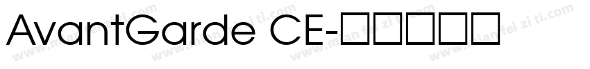 AvantGarde CE字体转换
